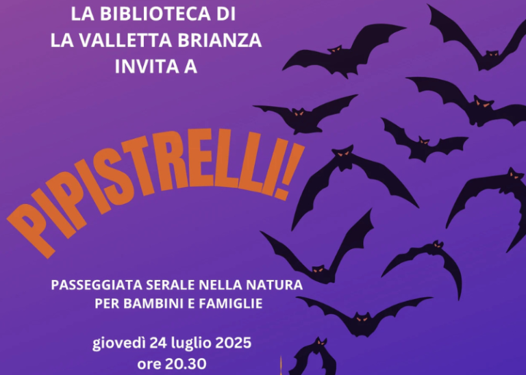 Evento spostato a giovedì 31 luglio – Pipistrelli! passeggiata serale per bambini e famiglie