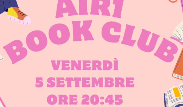 Air1 book club, venerdì 5 settembre alle ore 20:45.