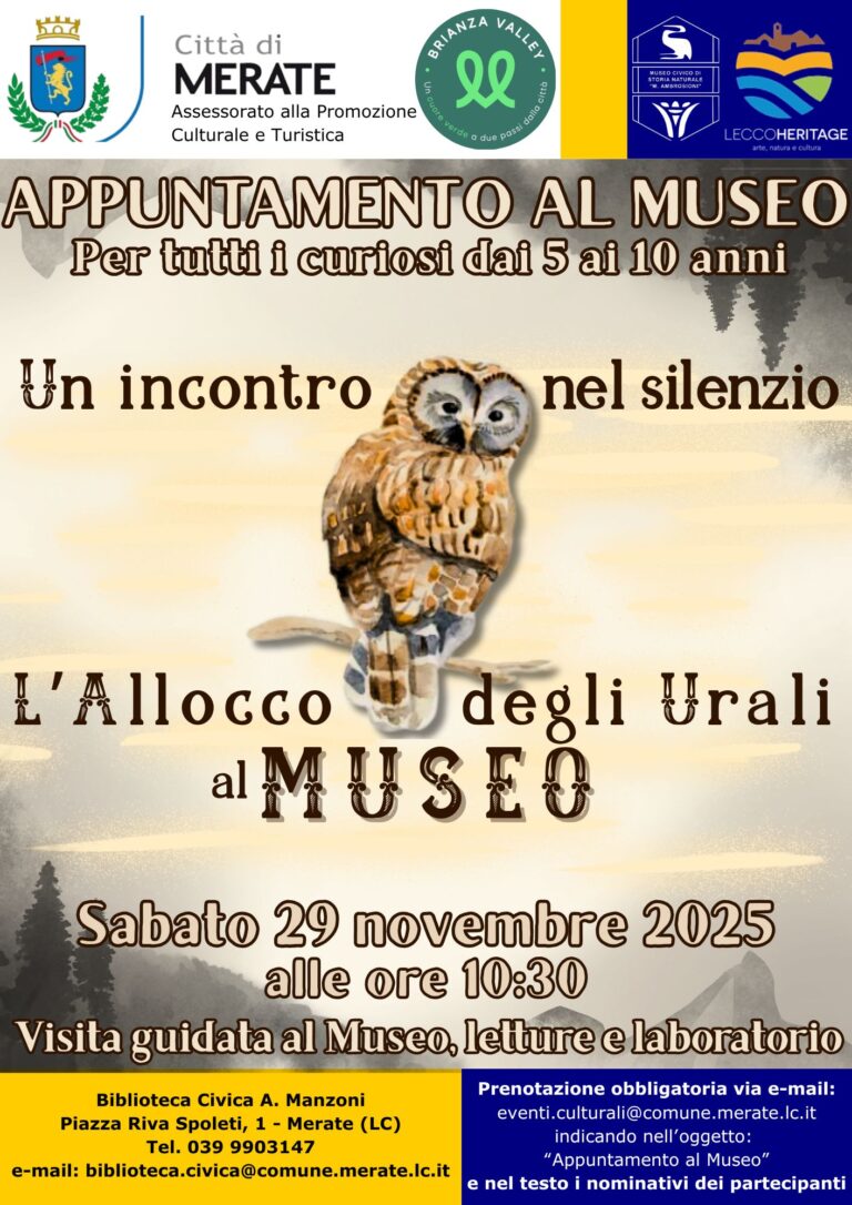 APPUNTAMENTO AL MUSEO novembre 2025