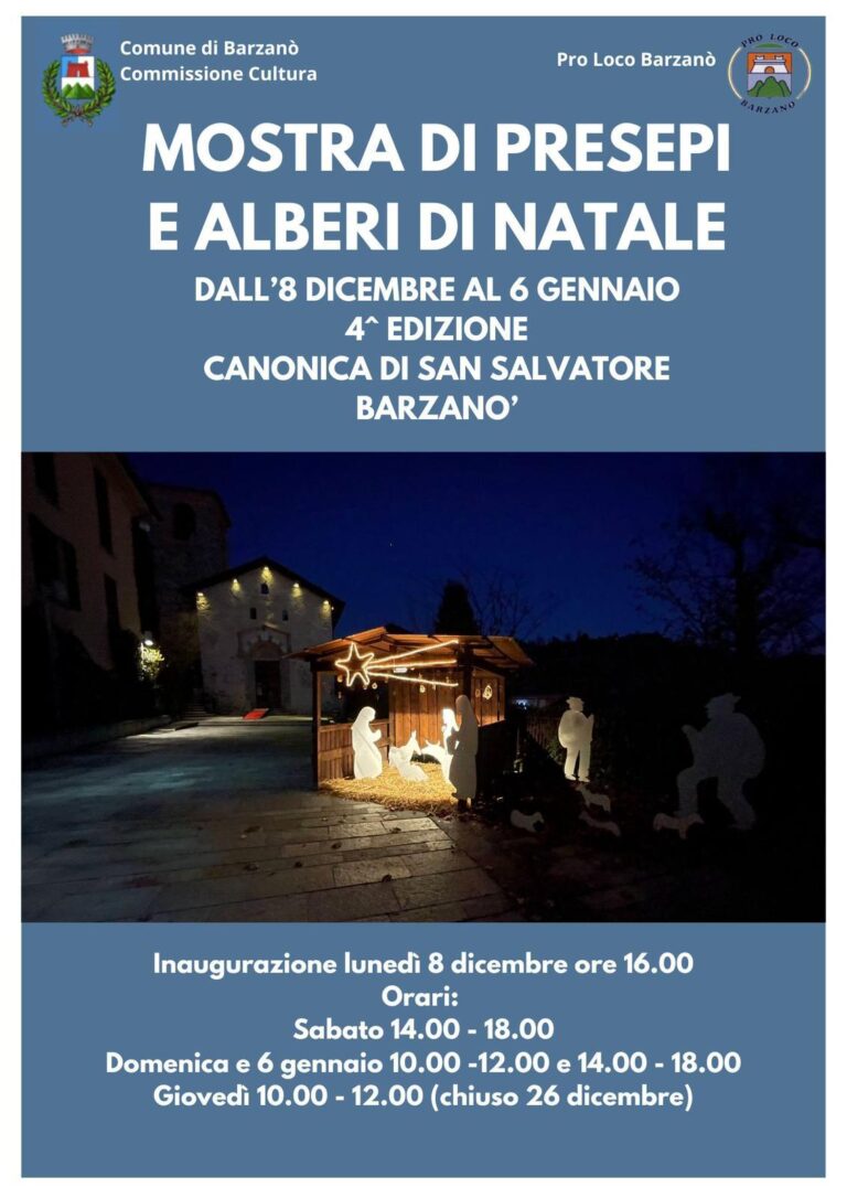 Mostra di Presepi e alberi di Natale