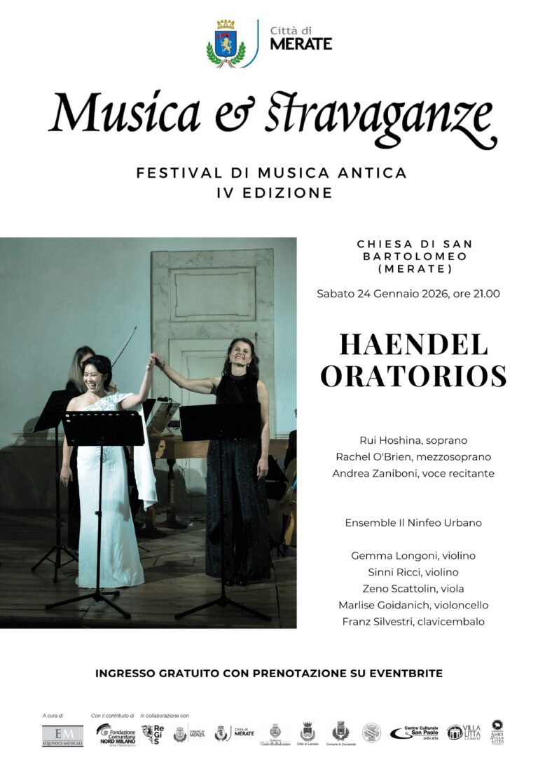 HAENDEL ORATORIOS. Musica e stravaganze. Festival di musica antica