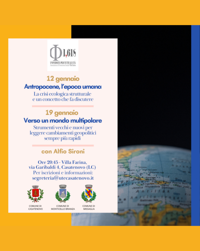 Incontro con Alfio Sironi – Università per Tutte le Età