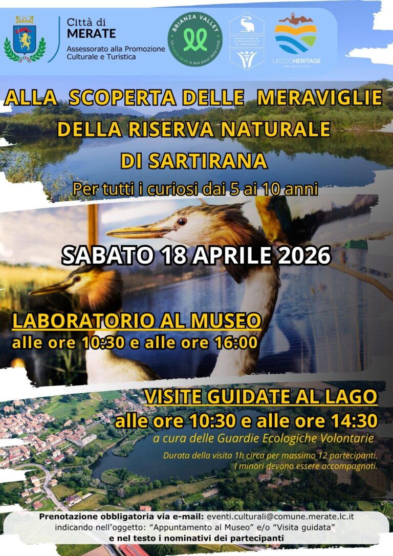 Alla scoperta delle meraviglie della Riserva Naturale di Sartirana. Per tutti i curiosi dai 5 ai 10 anni