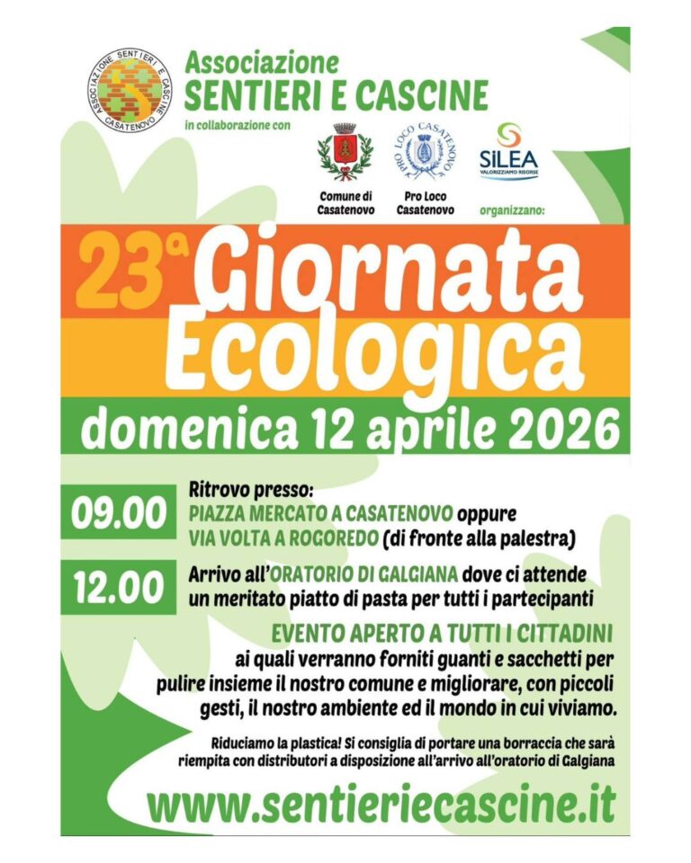 23° Giornata Ecologica – Primavera Ecologica a Casatenovo