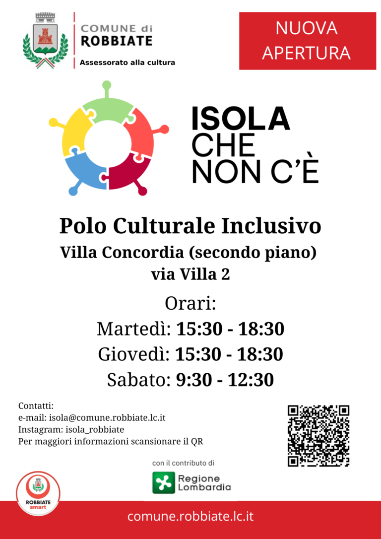 Apertura Spazio “Isola che non c’è” – Robbiate