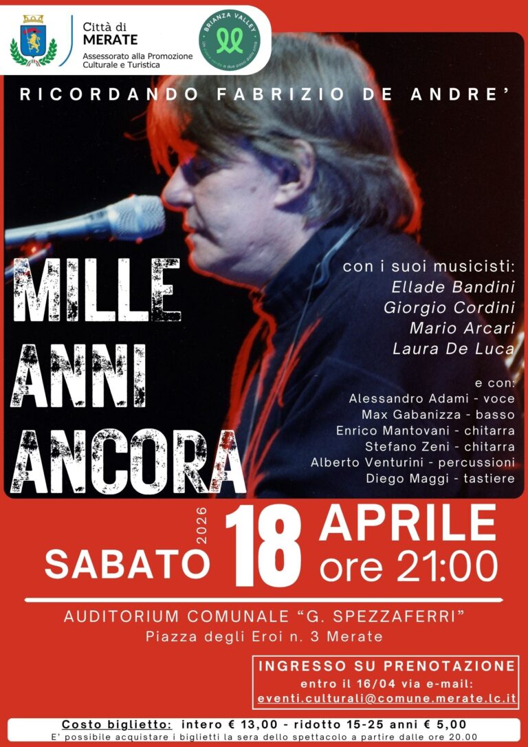 Mille Anni Ancora – Ricordando Fabrizio De Andrè