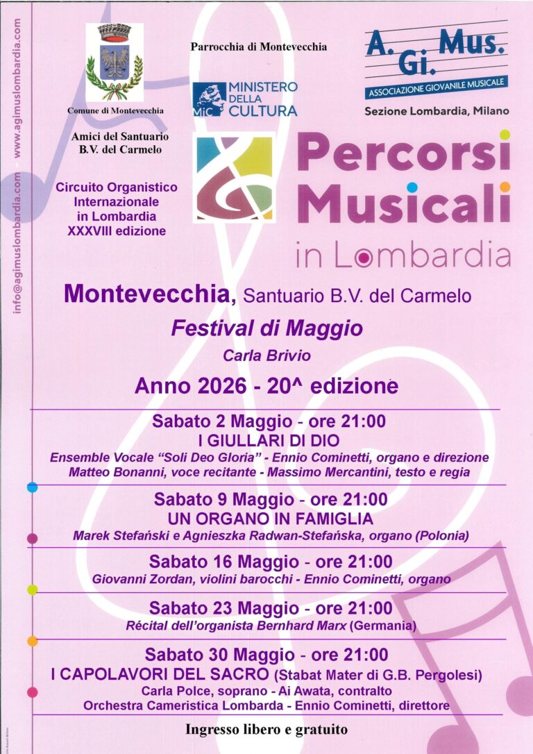 “I GIULLARI DI DIO” Montevecchia – Festival di Maggio
