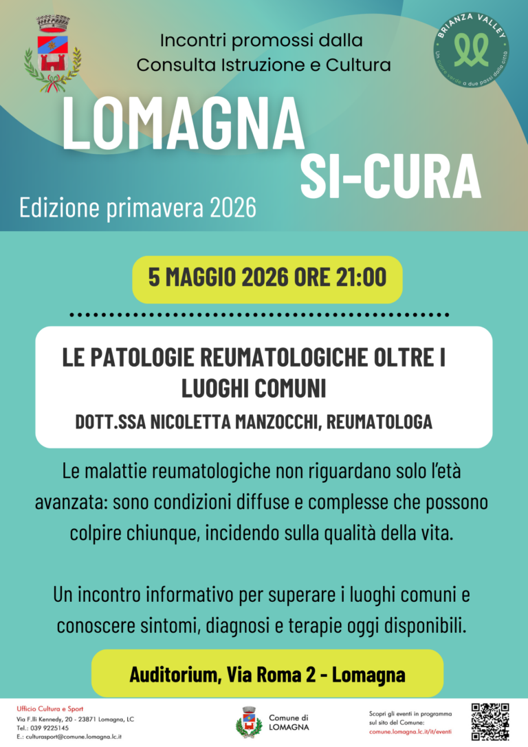 LOMAGNA SI-CURA: Le patologie reumatologiche, oltre i luoghi comuni