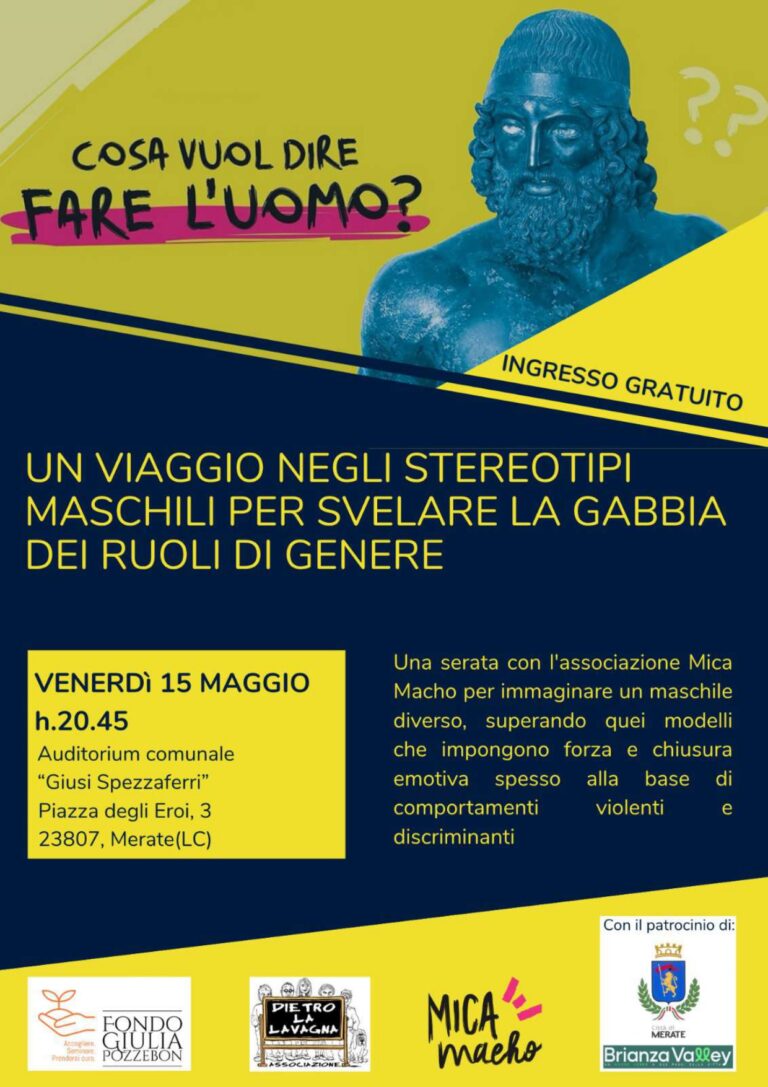 Cosa vuol dire fare l’uomo? Un viaggio negli stereotipi maschili per svelare la gabbia dei ruoli di genere