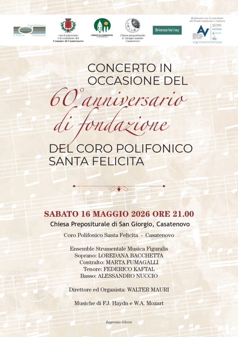 Concerto per il 60° Anniversario Coro Polifonico Santa Felicita