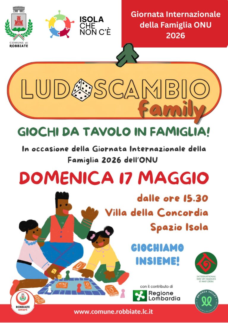 Ludoscambio Family – 17 maggio – Spazio Isola
