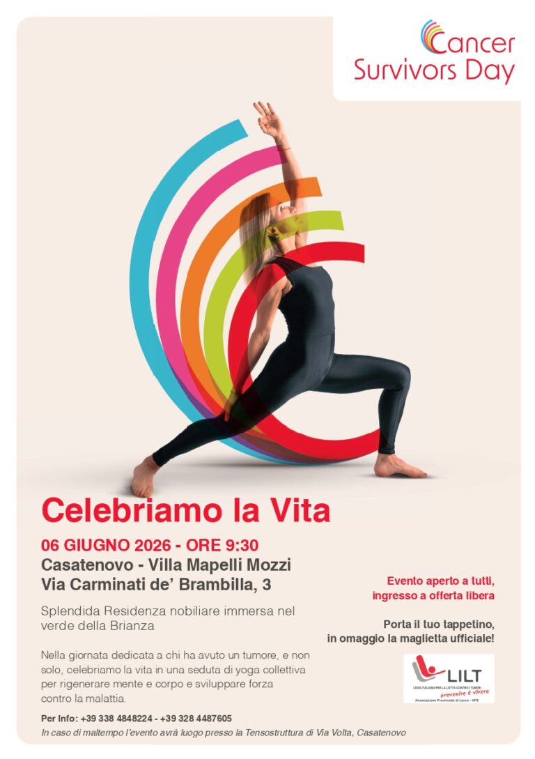 Celebriamo la Vita, seduta di yoga collettiva organizzata dalla LILT