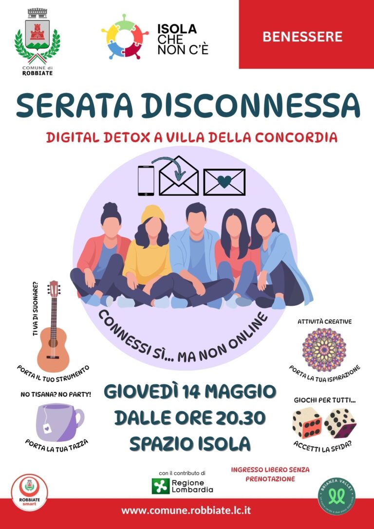 Serata Disconnessa – 14 maggio – Spazio Isola Robbiate