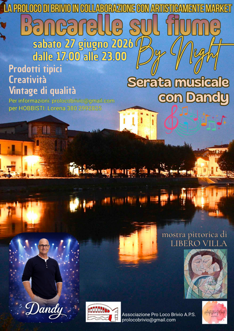 BANCARELLE SUL FIUME BY NIGHT E SERATA DI BALLO