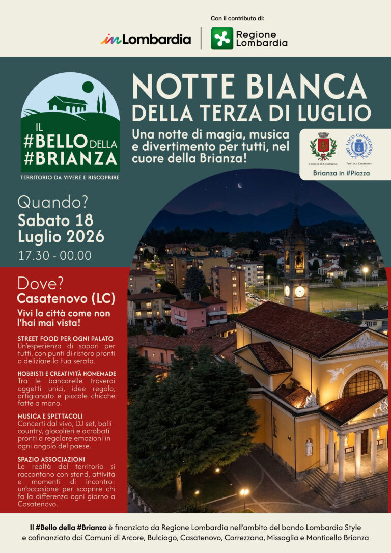 Notte bianca della terza di luglio a Casatenovo