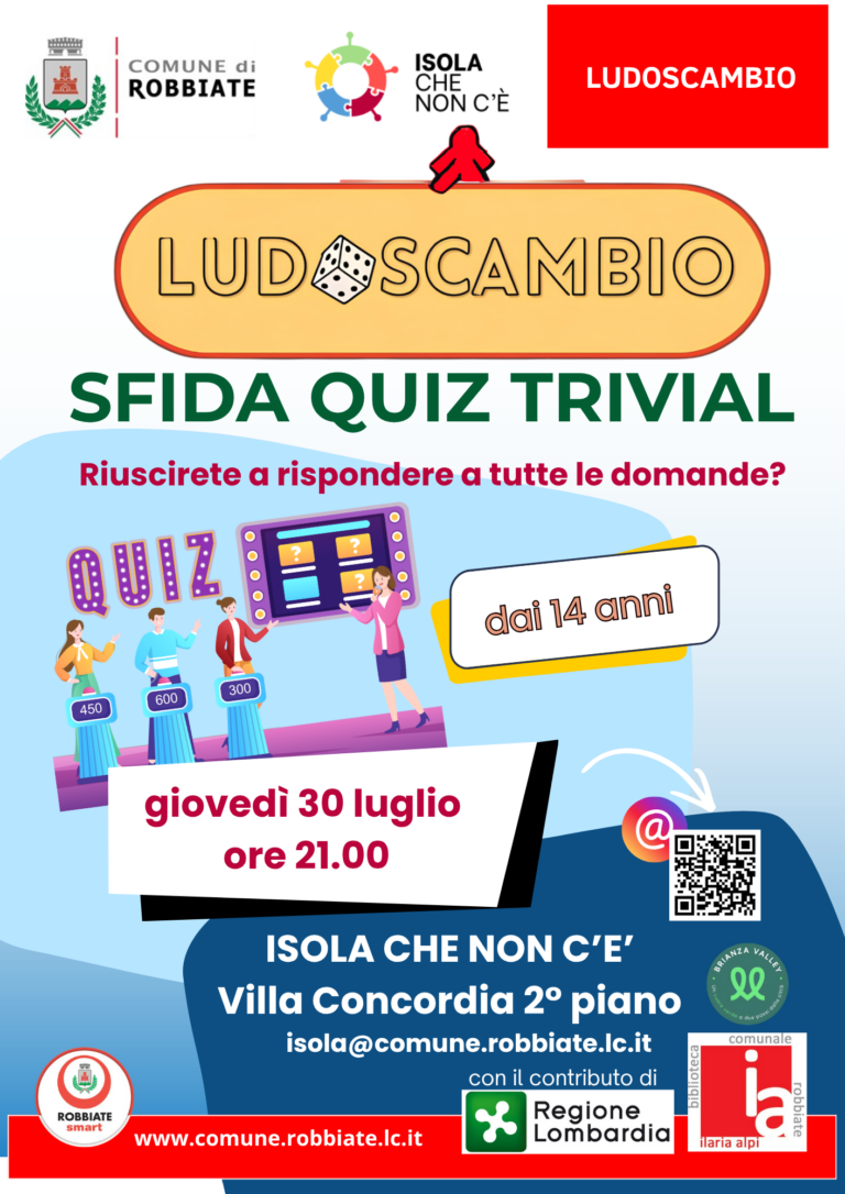 Ludoscambio Sfida Quiz Trivial – 30 luglio