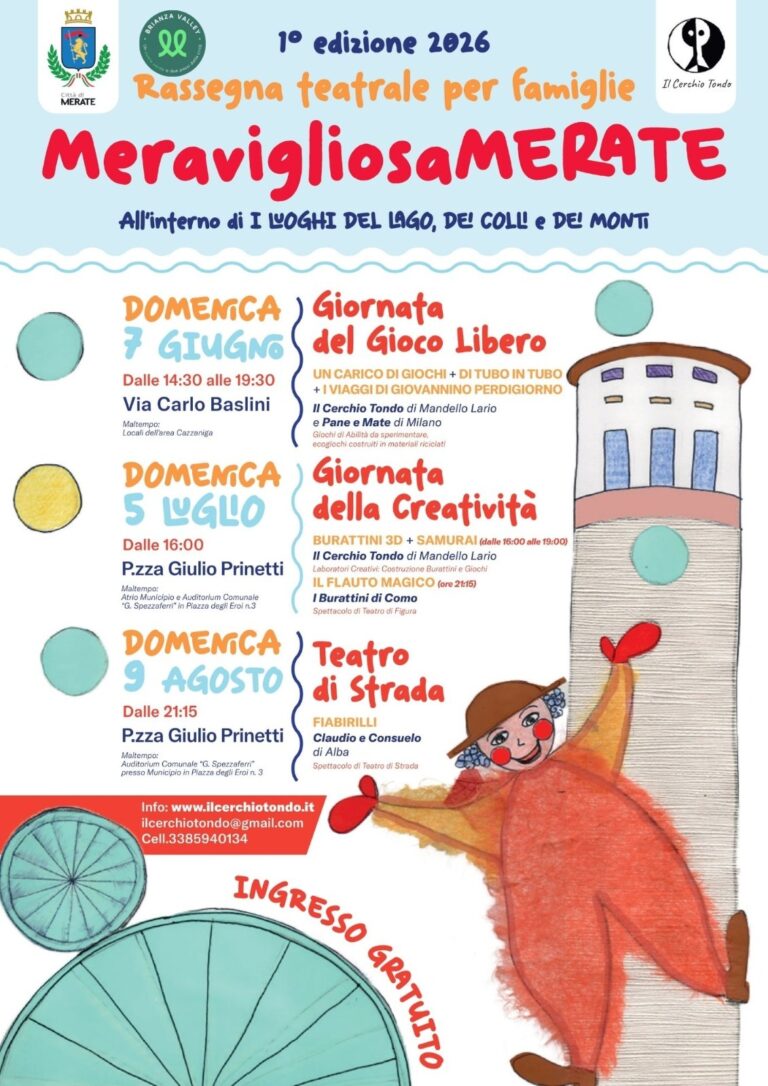 MeravigliosaMERATE – Rassegna Teatrale per famiglie