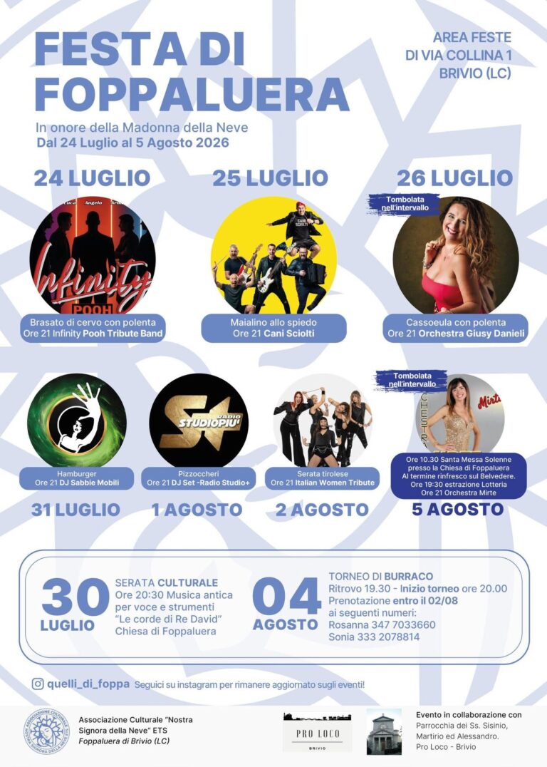 FESTA DI FOPPALUERA a Brivio