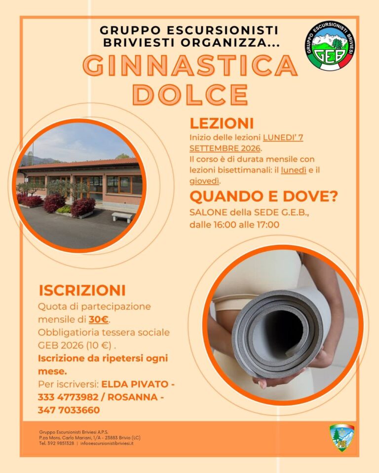 CORSO DI GINNASTICA DOLCE