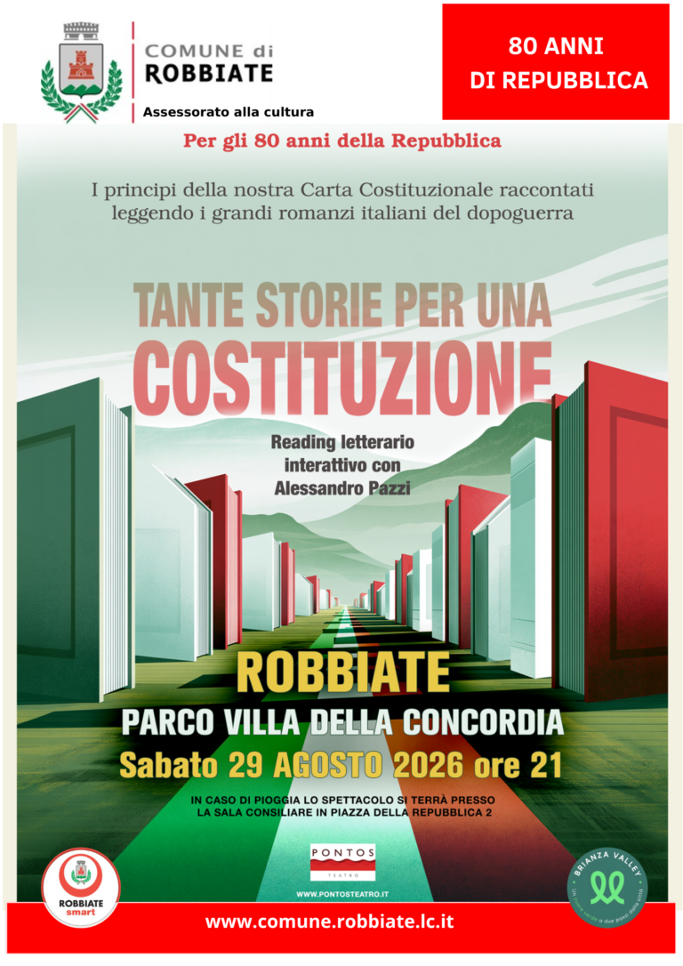 TANTE STORIE PER UNA COSTITUZIONE – 29 agosto