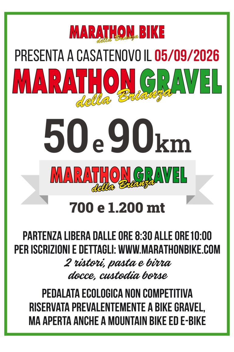 35ª Marathon Bike della Brianza – Marathon Gravel della Brianza