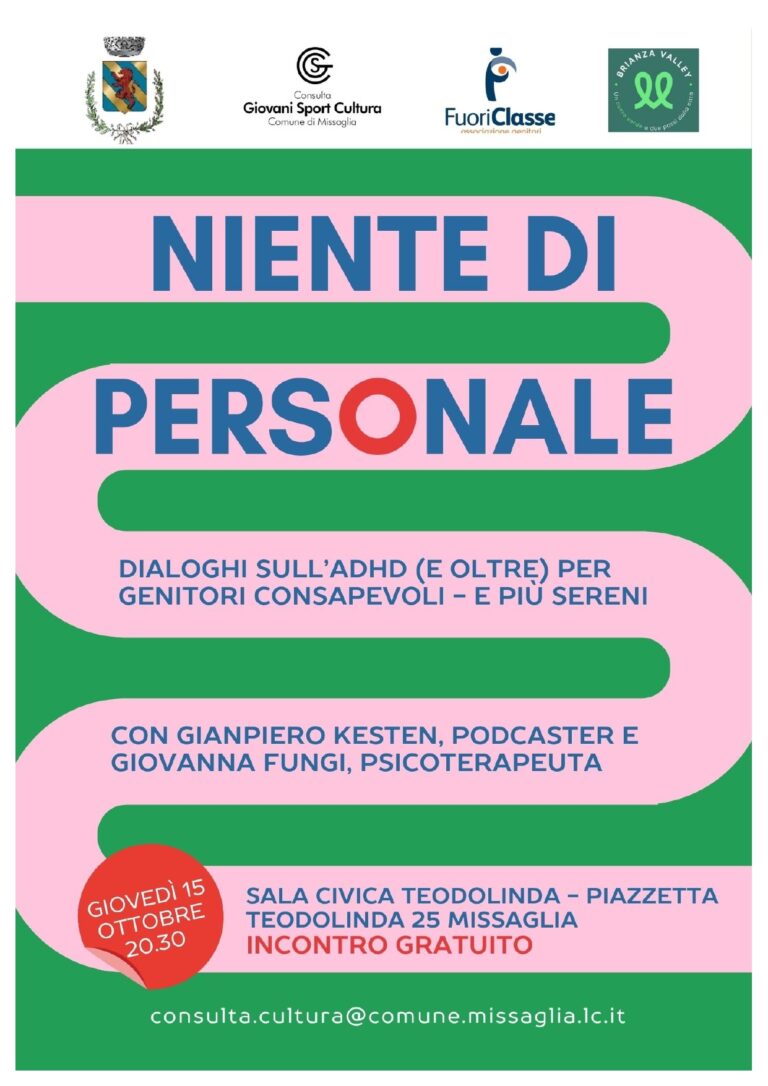 NIENTE DI PERSONALE DIALOGHI SULL’ADHD (E OLTRE)