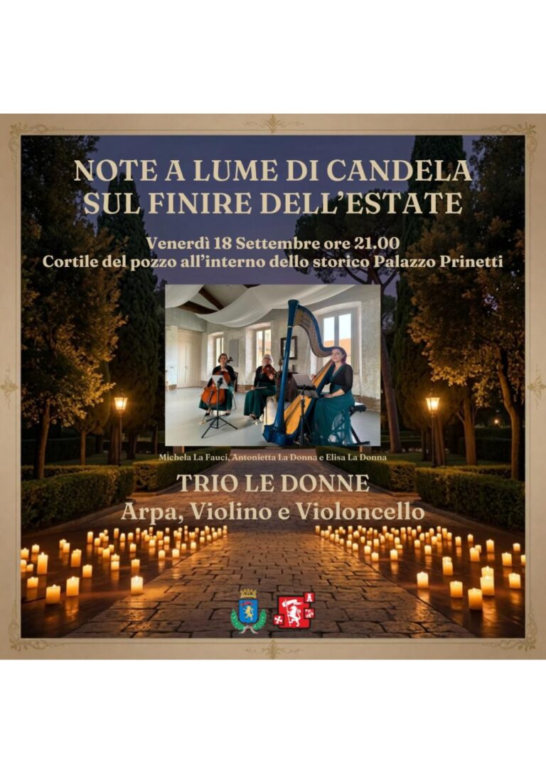 Note a lume di candela sul finire dell’estate