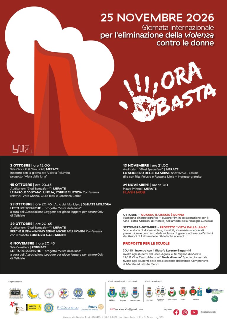 ORA BASTA 25 Novembre 2026