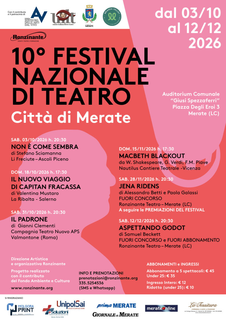 10^ Festival Nazionale di Teatro Città di Merate