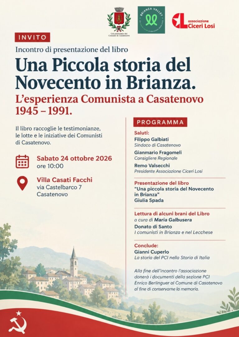 Una piccola storia del novecento in Brianza